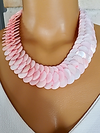 PEMBE SEDEF KOLYE